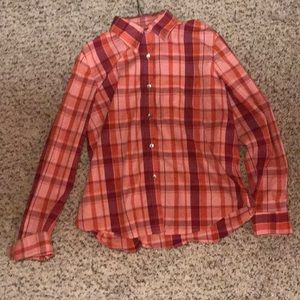 Multi color button down shirt